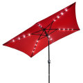 Parasol rectangular LED con iluminación solar de 10 &#39;x 6.5&#39;